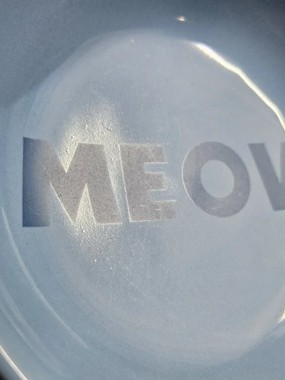 Whisker City Blue Meow Bowl
